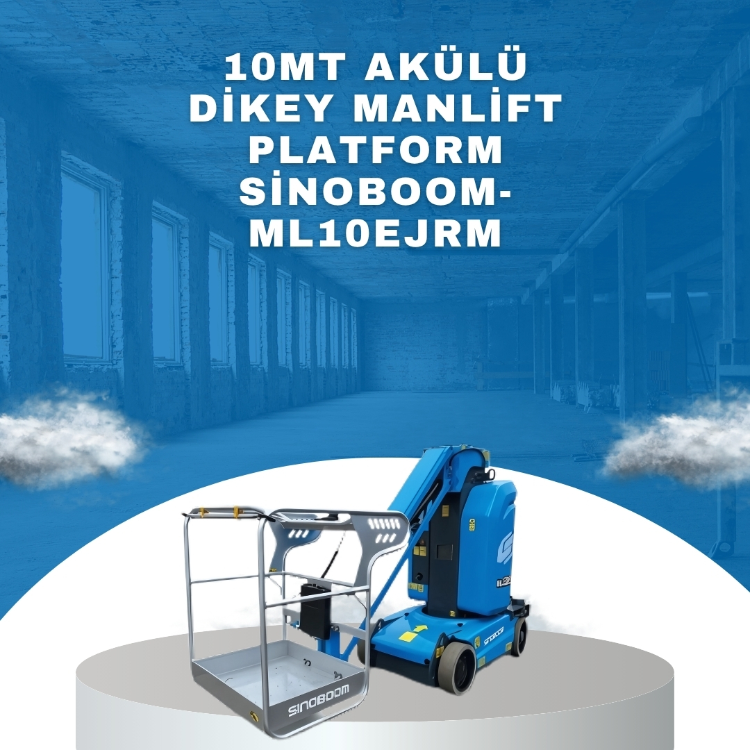 10mt akulu dikey manlift platform sinoboom ml10ej