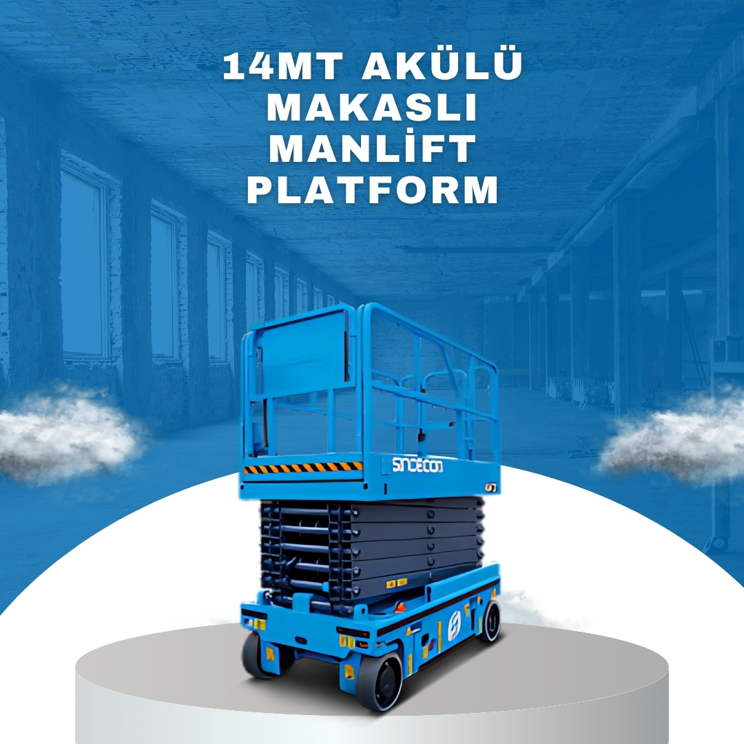 14mt akulu makasli manlift platform