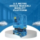 5.5 metre akulu makasli manlift platform