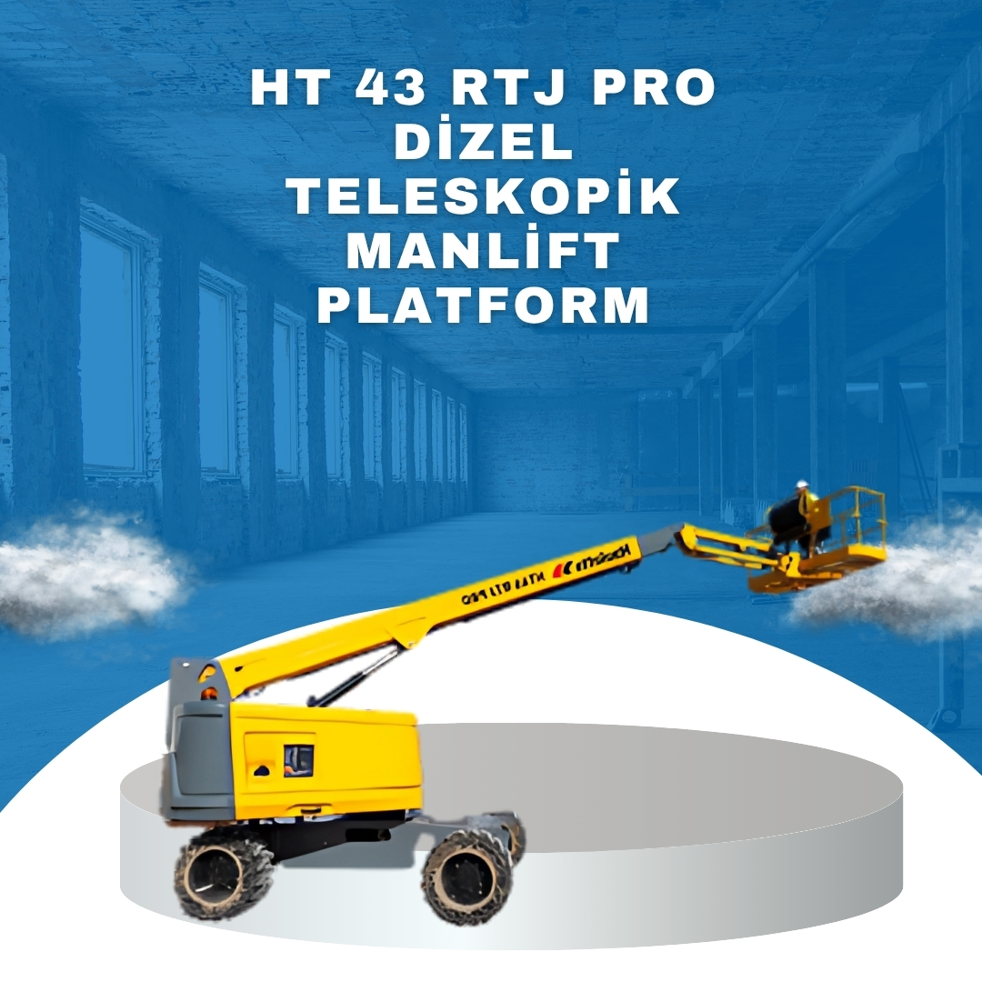 hat 43 rtj pro dizel teleskopik manlift platform